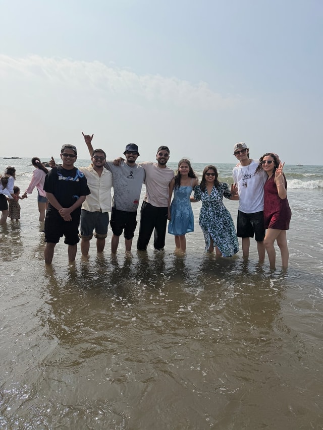The team at the beach