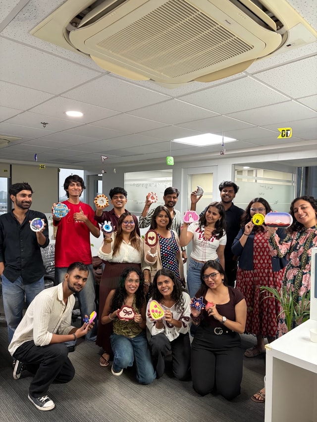 The team at a Fun Friday celebration